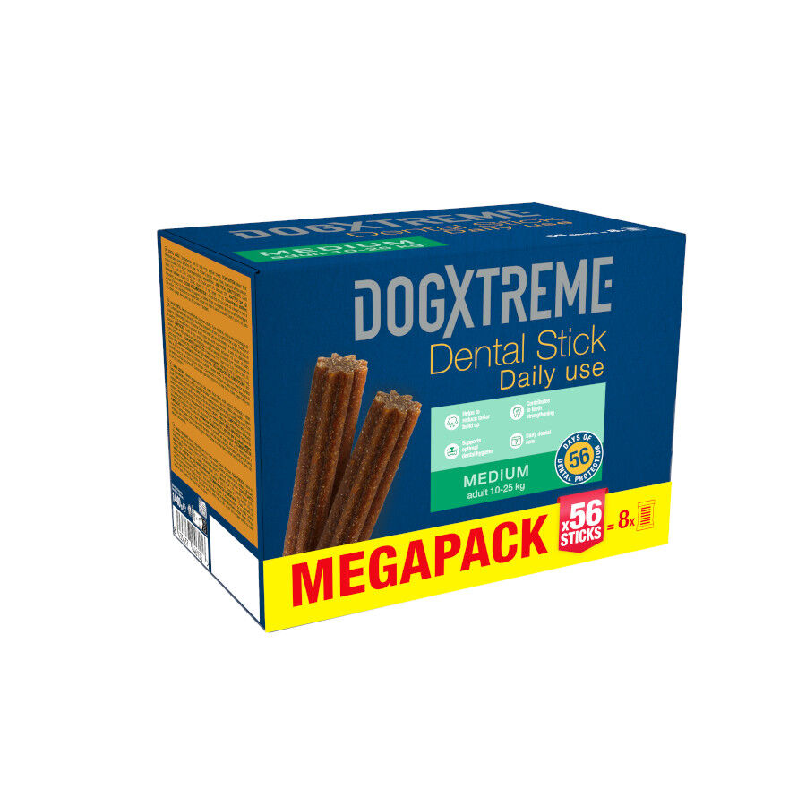 56 barritas Dogxtreme Dental Stick Razas Medianas Snack para perros, , large Imagen numero 1