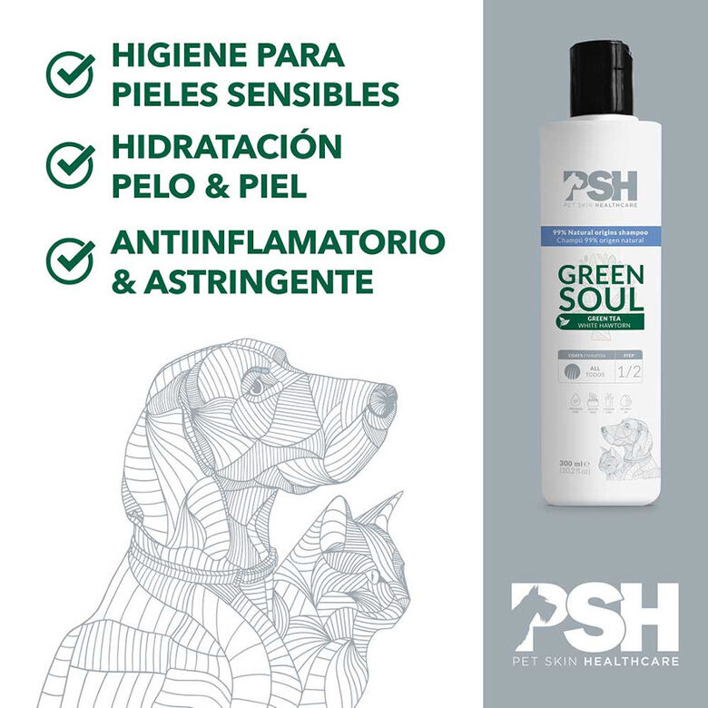 PSH Green Soul Champú para perros y gatos thumbnail