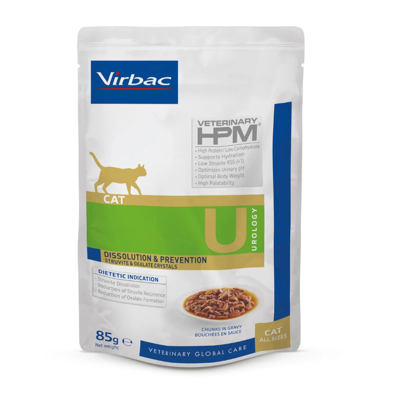 Virbac HPM Urology Dissolution &amp; Prevention Sobre en Salsa para gatos – Pack thumbnail
