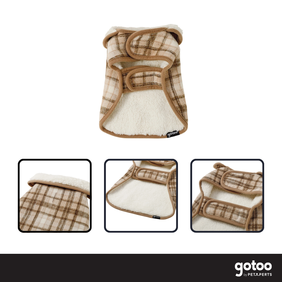 Gotoo Chaqueta Tart&aacute;n Cuadros para perros, , large Imagen numero 3