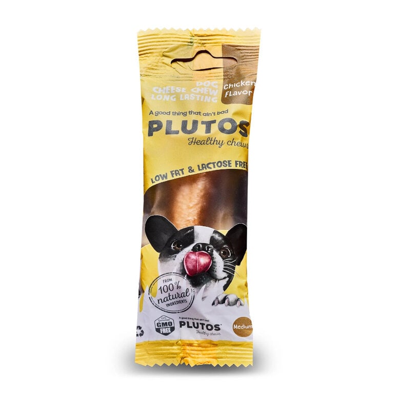 1 hueso x 9 cm Plutos Hueso de Queso y Pollo para perros,  Imagen numero 1 1 hueso x 9 cm Plutos Hueso de Queso y Pollo para perros, , large Imagen numero 1