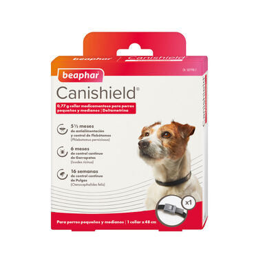 Beaphar Canishield Collar Antiparasitario para perros pequeños y medianos
