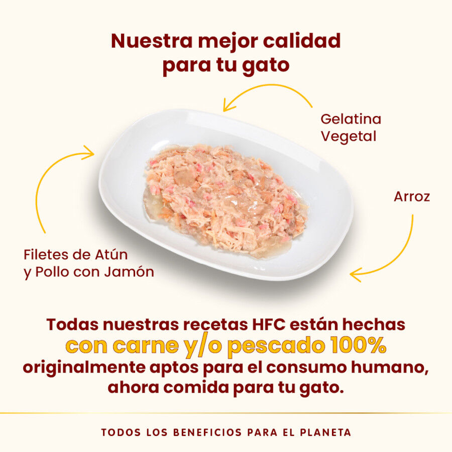 Almo Nature HFC Atún y Pollo en Gelatina sobre para gatos thumbnail