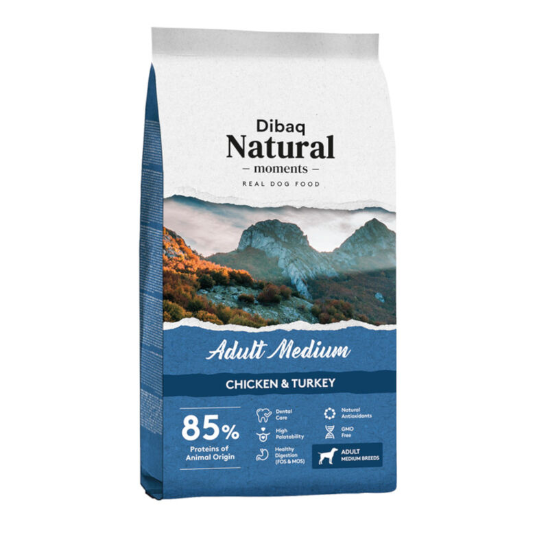 Dibaq Natural Moments Adult Medium Pollo &amp; Pavo pienso para perros