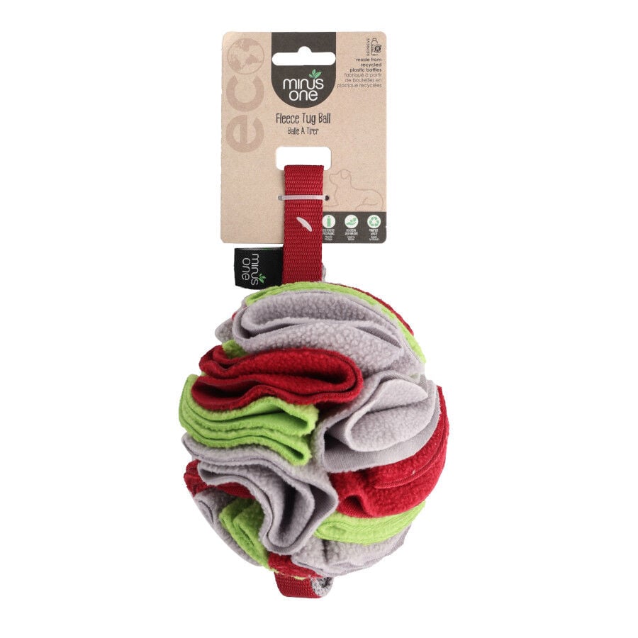 Minus One Fleece Fleece Tug Ball pelota de tela para perros y gatos, , large Imagen numero 2