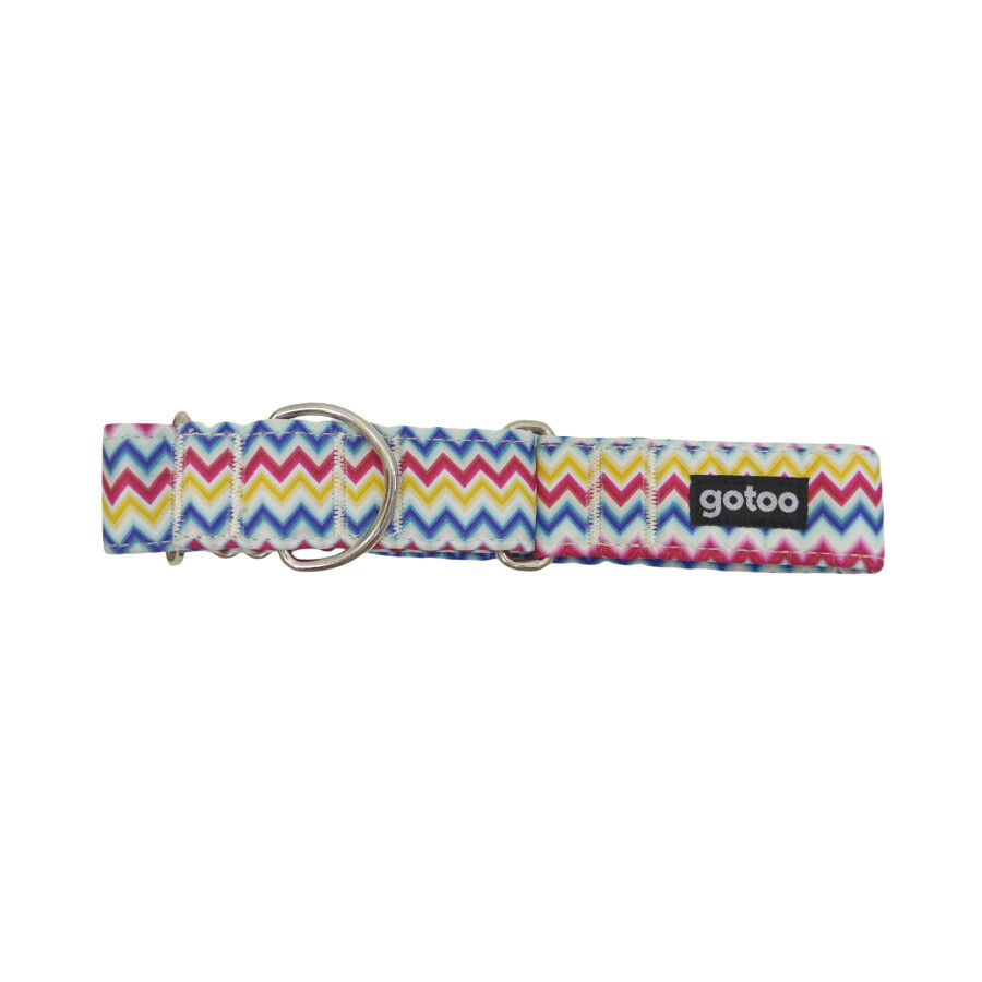 Gotoo Collar martingale de rayas para perros, , large Imagen numero 1
