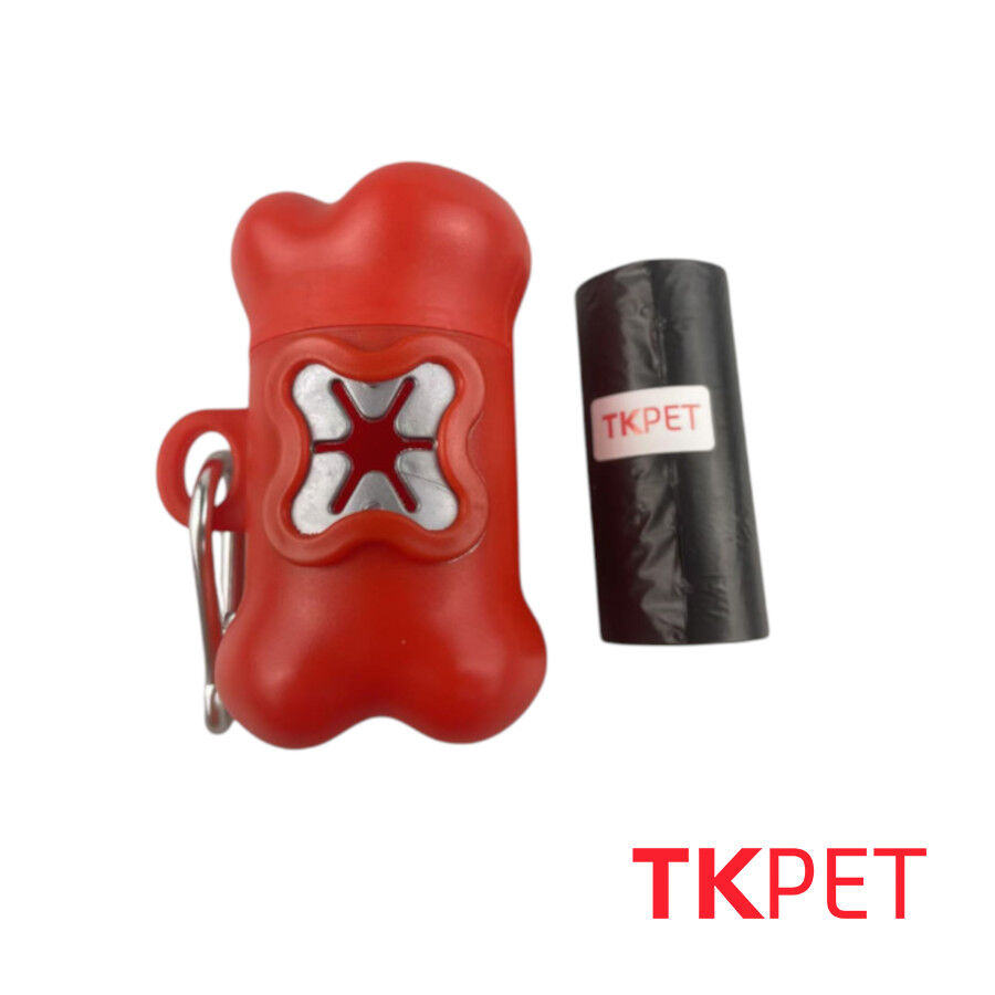 Tk Pet Dispensador Bolsitas Rollo Rojo para perros