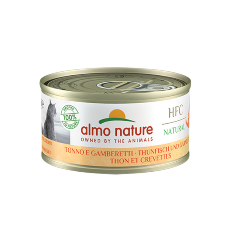 Almo Nature HFC Atún y Gambas lata para gatos , , large image number null
