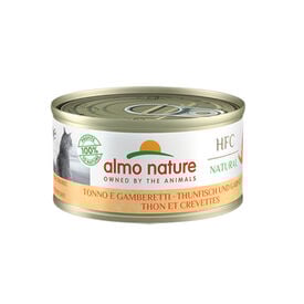Almo Nature HFC Atún y Gambas lata para gatos 