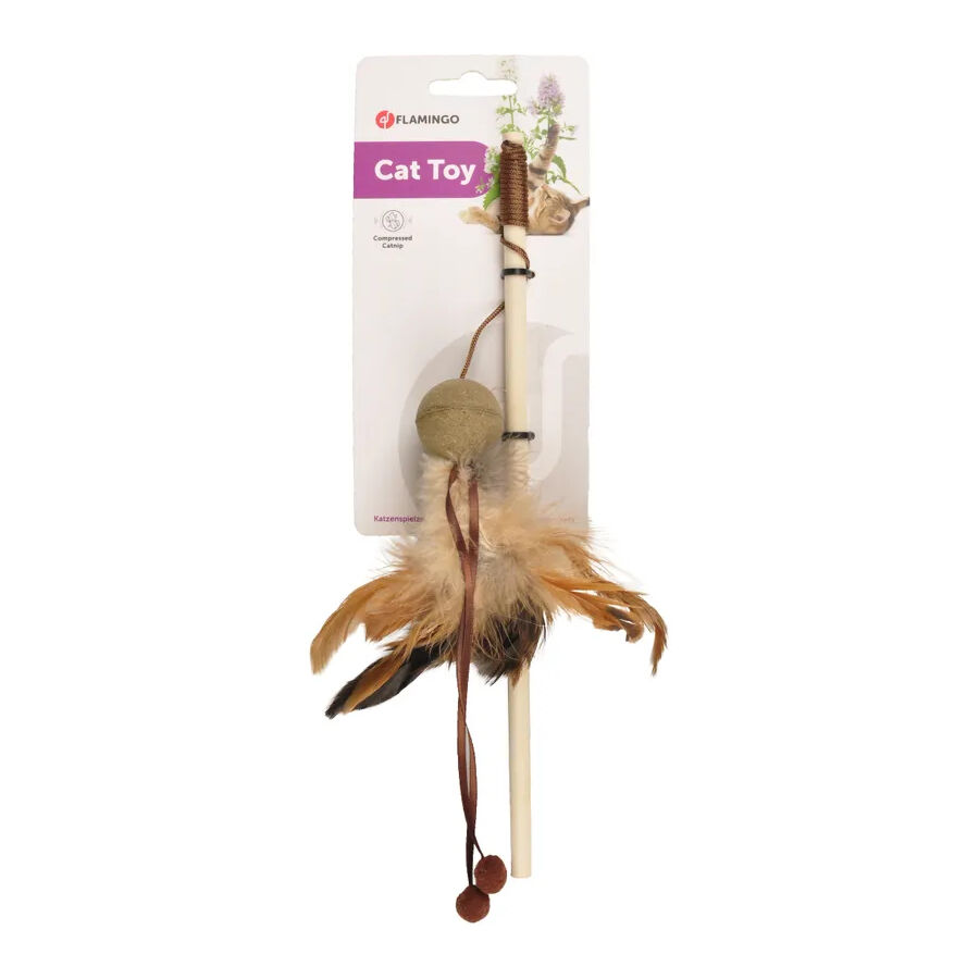 Flamingo Penken Caña con Plumas para gatos thumbnail