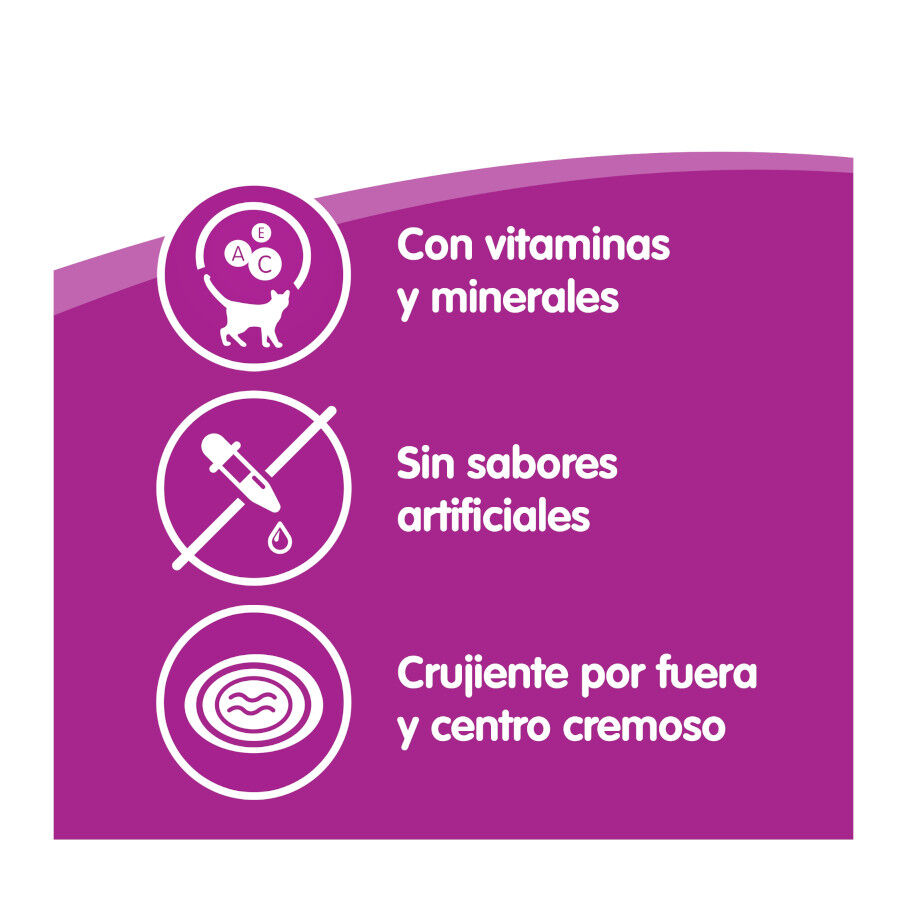 Whiskas Temptations Snacks Pollo y Queso para Gatos thumbnail