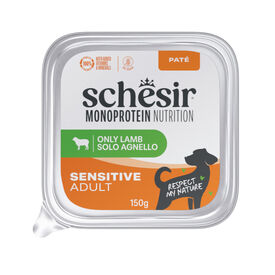 Schesir Monoprotein Tarrina Cordero pat&eacute; para perros