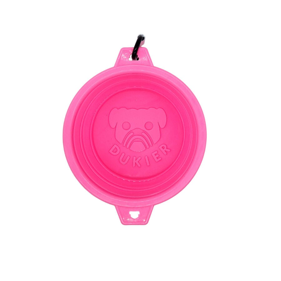 Dukier Bebedero Rosa Plegable para perros, , large Imagen numero 2