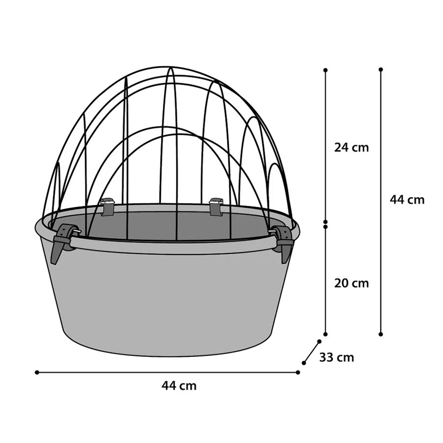 Flamingo Cesta Transport&iacute;n Delantera de Bicicleta para perros, , large Imagen numero 2