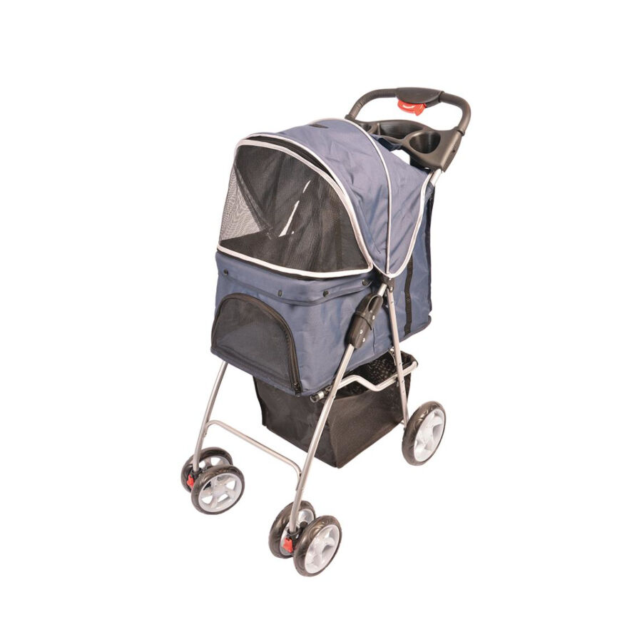 Duvoplus Carrito de Paseo 4 ruedas para perros y gatos