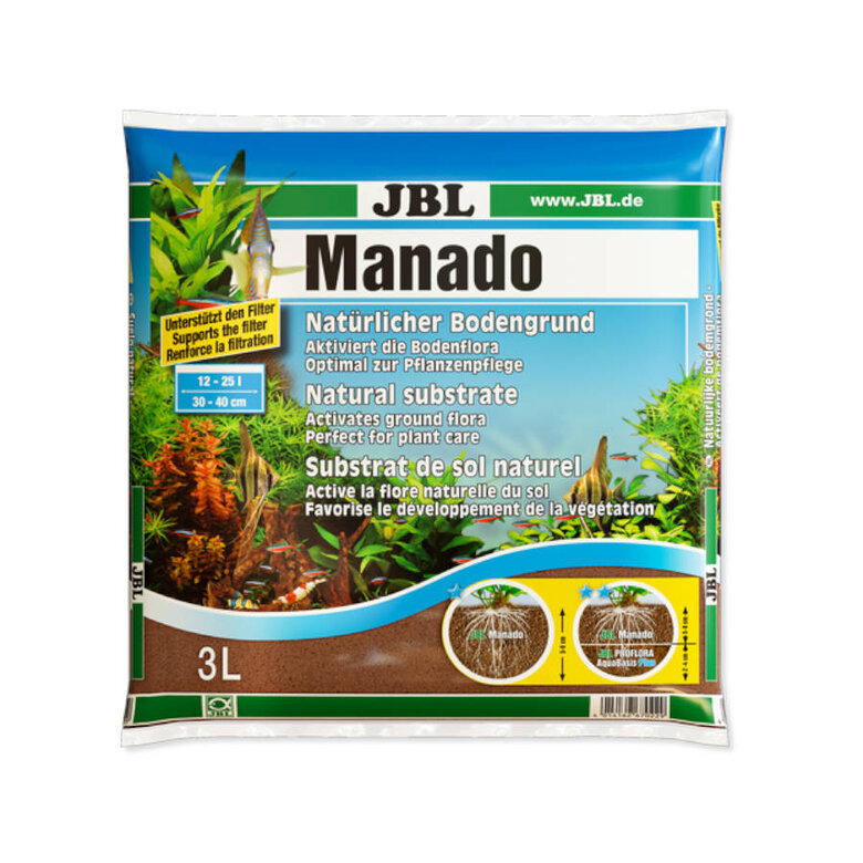 JBL Manado Sustrato natural para acuarios de agua dulce, , large image number null