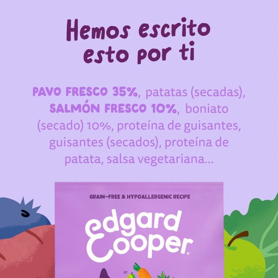 12 kg Edgard & Cooper Puppy Salm&oacute;n y Pavo pienso parra perros grandes, , large Imagen numero 4