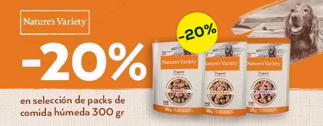Nature's Variety: -20% en selección de packs de comida húmeda 300 gr