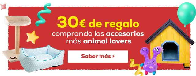 Compra nuestra accesorios más Animal Lovers y consigue 30€ de regalo en el formato de 3 cupones de 10€ de descuento