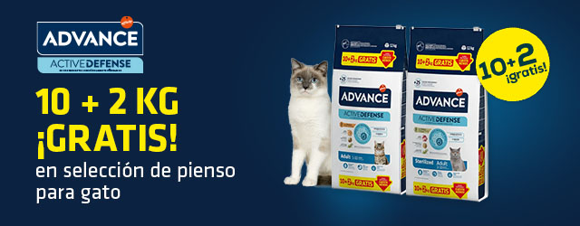 Advance: 10 + 2 kg gratis en selección de pienso para gato