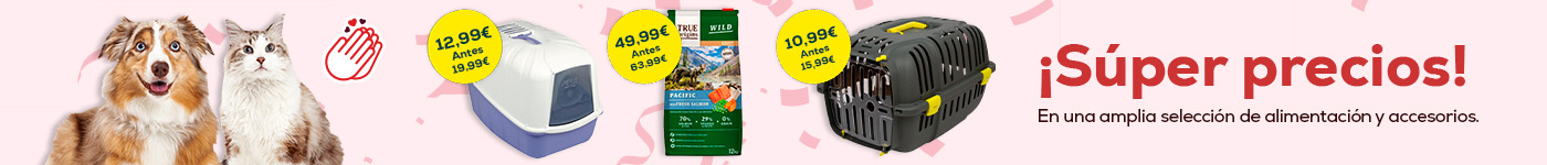 Súper Precios: En selección de comida y accesorios para perro, gato y pequeñas mascota