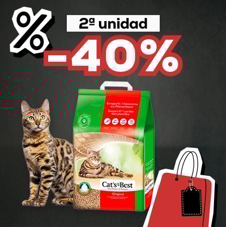 JRS: -40% en la 2ª unidad en selección de Cat's Best Original Lecho Vegetal para gato