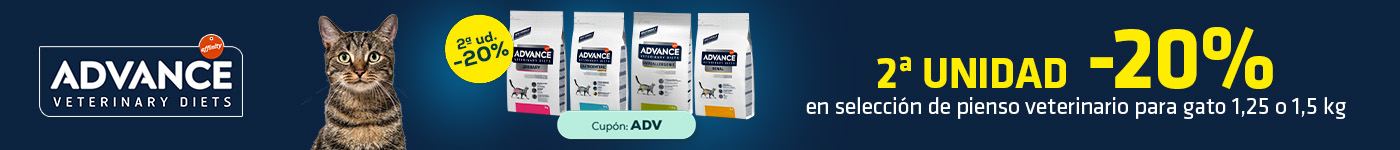 Advance Veterinary Diets: -20% en la 2ª unidad de selección de pienso para gato