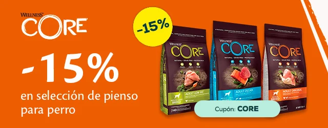 Wellness Core: -15% en selección de pienso para perro