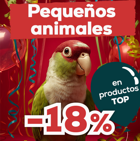 -18% para pequeños animales