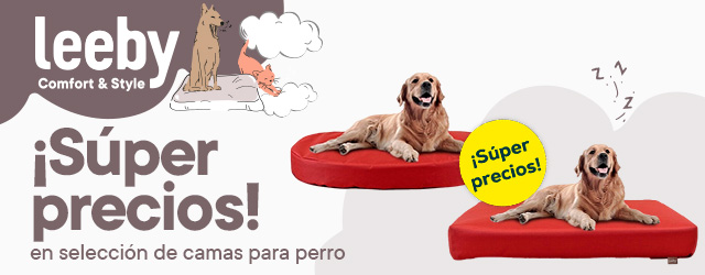 Leeby: Súper precios en selección de camas para perro