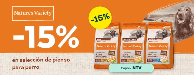 Nature's Variety: -15% en selección de pienso para perro