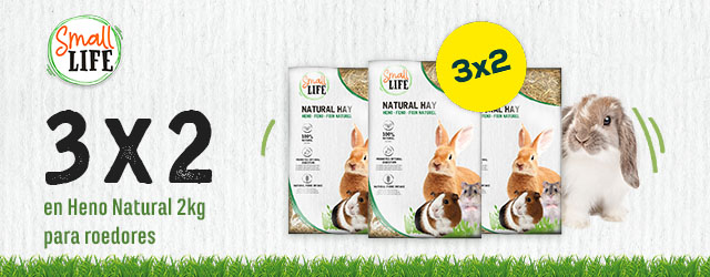 Small Life: 3x2 en Heno Natural 2kg para roedores