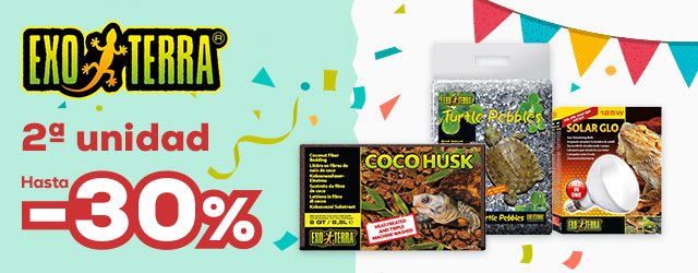 Hasta -30% en la 2ª unidad en Exo Terra