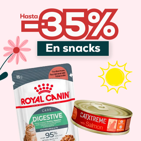 Hasta -35% en selección de snacks para gato