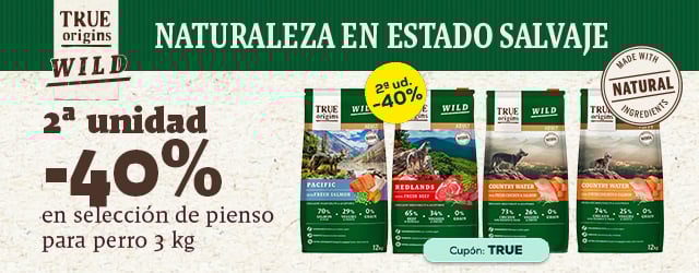 True Origins Wild: -40% en la 2ª unidad en selección de pienso para perro 3 kg