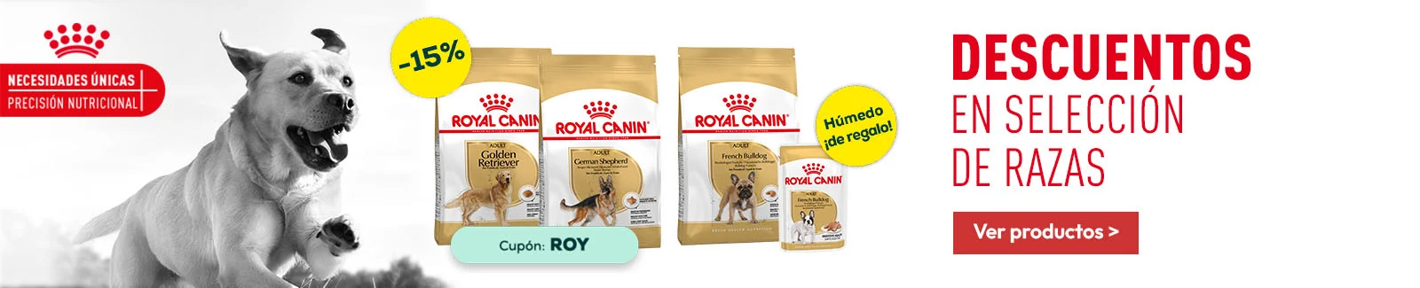Royal Canin: -15% en selecci&oacute;n de pienso para perro, y un sobre de h&uacute;medo de regalo con selecci&oacute;n de pienso para perros 3 kg