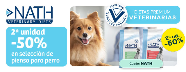 Nath Veterinary Diet: -50% en la 2ª unidad de selección de pienso para perro 2,5 kg