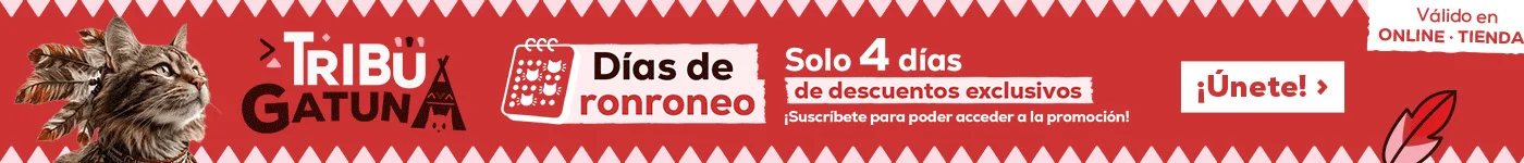 Día de ronroneo: Solo 4 días exclusivos. -30% en selección de packs de húmedo y súper ofertas en alimentación