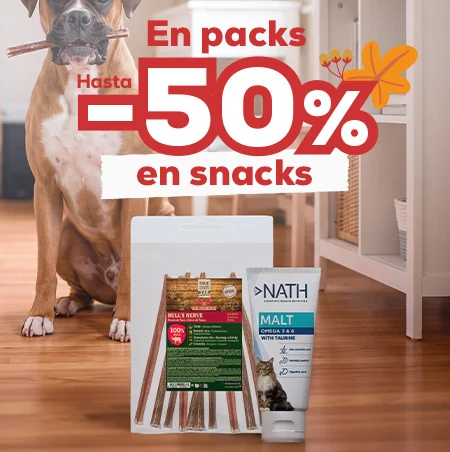 Hasta -50% en selección de packs de snacks