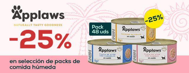 Applaws: -25% en selección de packs de húmedo 48 uds