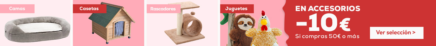 Consigue 10€ descuento comprando 50€ o más de amplia selección de accesorios