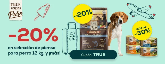 True Origins Pure: -20% en selección de pienso para perro 12 kg, -33% en selección de packs de húmedo  para perro 24 x 185 g