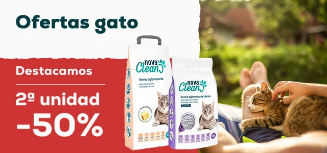 Nova Clean: -50% en 2ª unidad en selección de arena Aglomerante
