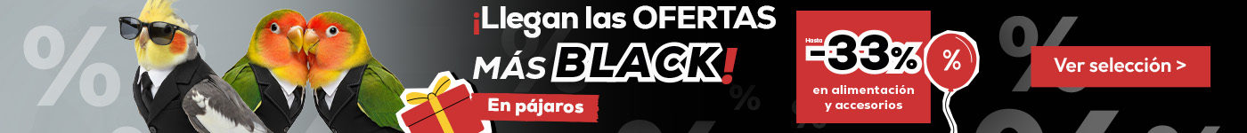 Hasta -33% en alimentación y accesorios para pájaros