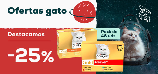 Gourmet: -25% en selección de packs de húmedo para gato
