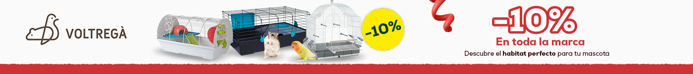 Voltregà: 10% descuento en toda las jaulas para conejos, roedores y pájaros