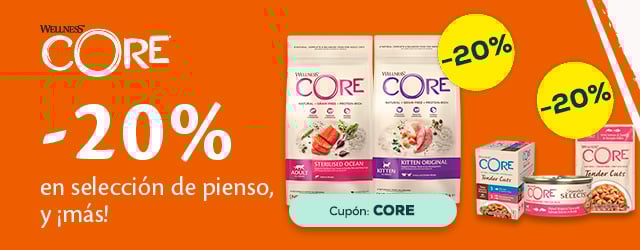Wellness Core: Hasta -20% en selección de pienso y húmedo