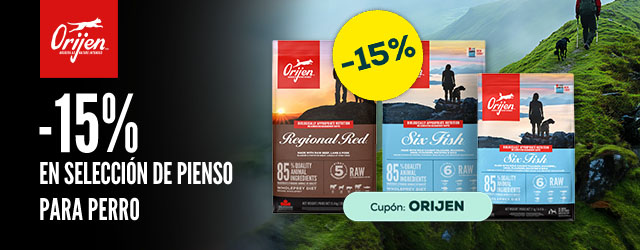 Orijen: -15% en selección de pienso para perro