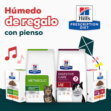 Hill's Prescription Diet: ¡Húmedo de regalo! con la compra de selección de pienso para gato