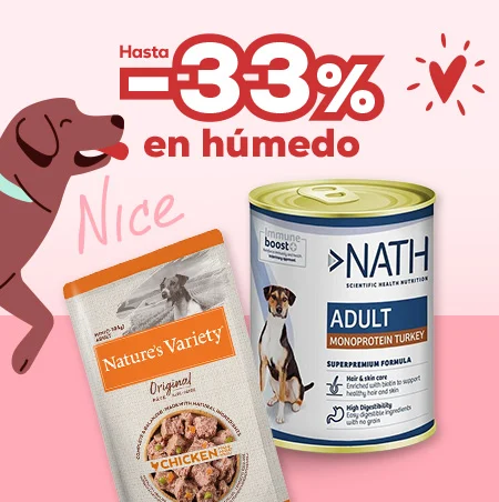 Hasta -33% en húmedos para perro